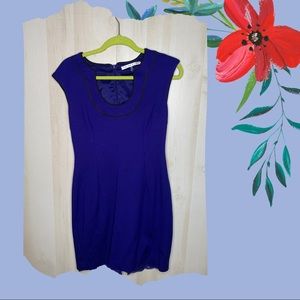 Trina Turk Royal Blue Fitted Dress